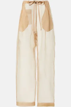 Khaite Pantalon ample Trenton en soie