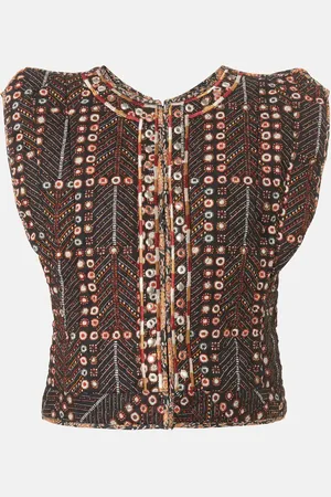 Marant Etoile Cardigan Cerza brodé en coton