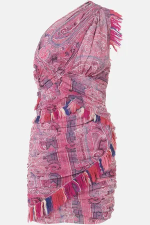 Isabel Marant Robe Dessia imprimée à franges