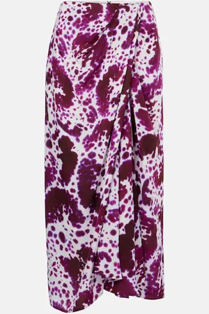 DRIES VAN NOTEN Jupe longue imprimée