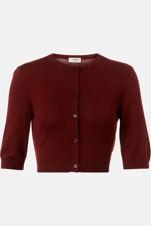 Saint Laurent Cardigan raccourci en laine