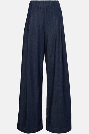 DRIES VAN NOTEN Jean droit à taille haute