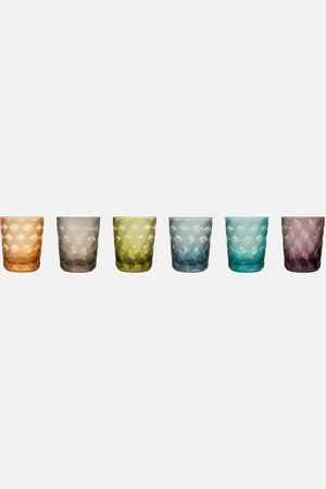POLSPOTTEN Set de 6 verres tumbler Blocks