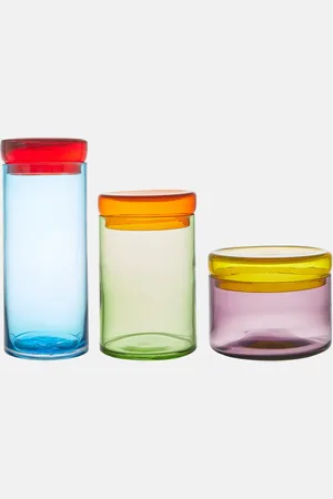 POLSPOTTEN Set de 3 bocaux Caps & Jars