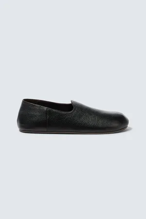 The Row Chaussures slip-on Hugh en cuir
