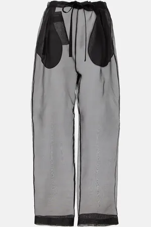 Khaite Pantalon ample Trenton en soie mélangée