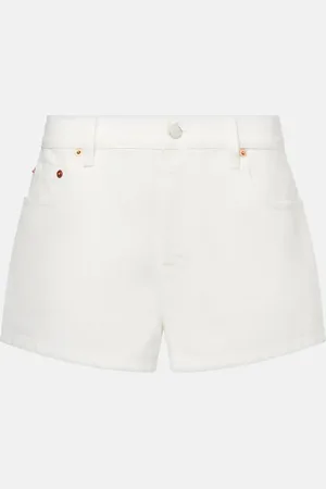 Gucci Short en jean et cuir