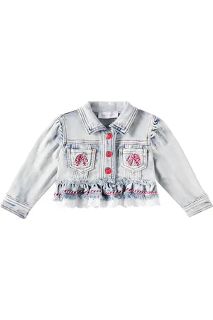 MONNALISA Veste brodée en jean