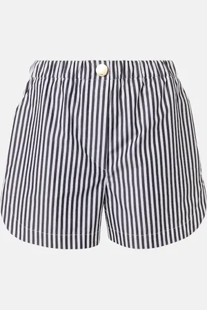 Sportmax Short Muscari rayé en coton