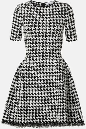 Alexander McQueen Robe en jacquard à carreaux