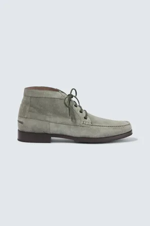 Manolo Blahnik Bottines Desert Rhinebeck en daim