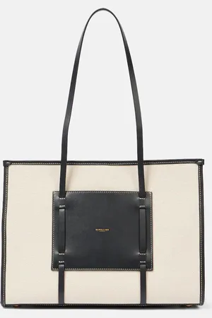 DeMellier Cabas Capri en toile et cuir