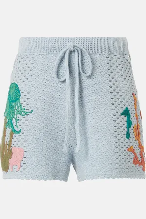 ALÉMAIS Alémais Short Splash brodé en coton