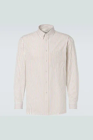 Saint Laurent Chemise Cassandre en coton rayé