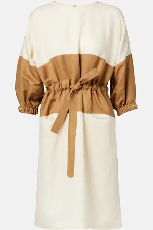 Max Mara Robe pull Vasto en lin et soie