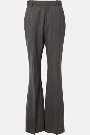 Bottega Veneta Pantalon évasé à taille haute en laine
