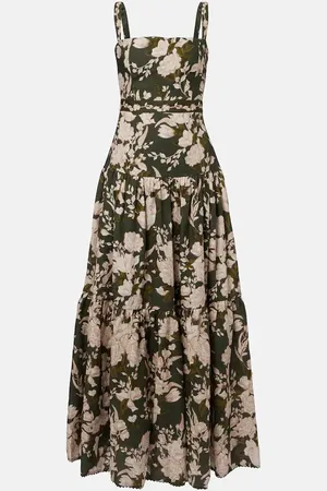 Agua by Agua Bendita Robe longue Lima en lin à fleurs