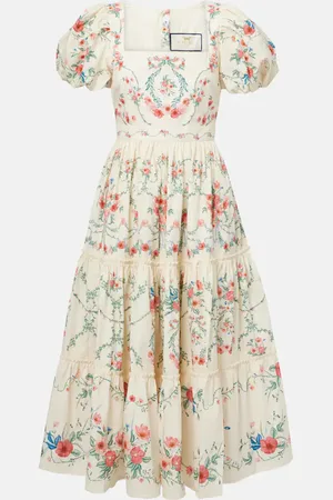 Agua by Agua Bendita Robe midi Alga en coton à fleurs