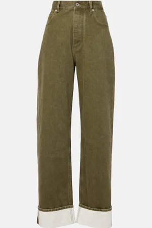 Bottega Veneta Jean ample à taille haute
