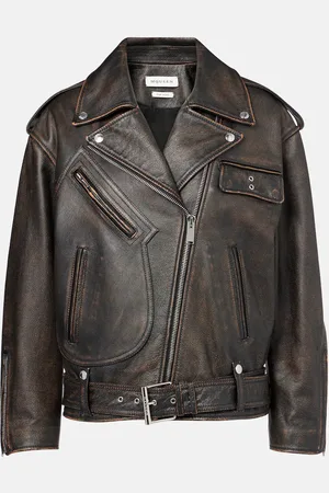 Alexander McQueen Veste en cuir