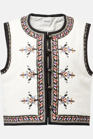 Marant Etoile Veste sans manches Zeana brodée