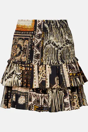 Marant Etoile Mini-jupe Naomi imprimée en coton