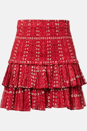 Marant Etoile Mini-jupe Naomi imprimée en coton