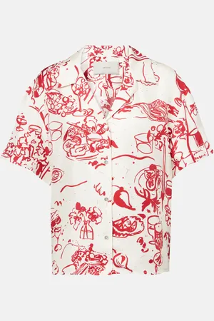ASCENO Chemise Pragua imprimée en soie