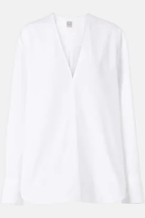 Totême Blouse en popeline de coton