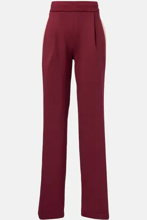 DRIES VAN NOTEN Pantalon ample à taille haute en coton mélangé