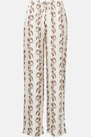 ASCENO Pantalon ample Aurelia en soie