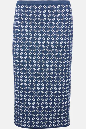 Givenchy Jupe midi Monogram 72 en jacquard