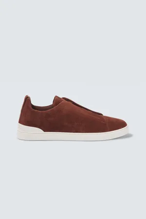Ermenegildo Zegna Baskets Triple Stitch Low en daim