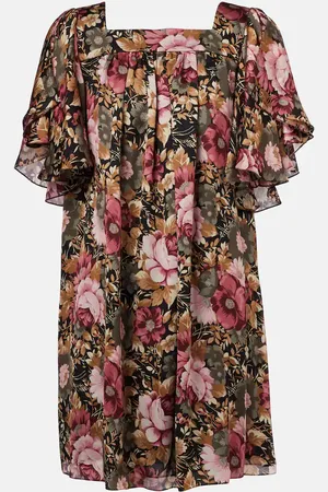 Chloé Chloé Robe en soie à fleurs