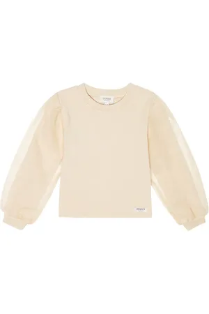 Donsje Top Sien en coton mélangé
