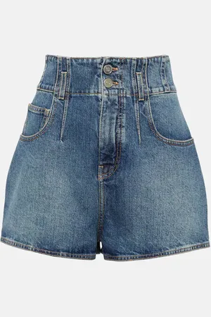 Alaïa Alaïa Short en jean à taille haute