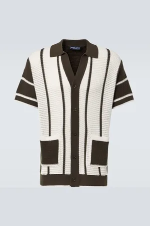 Frescobol Carioca Cardigan Fabricio en crochet de coton
