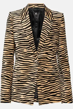 Paco rabanne Blazer en coton à motif animal