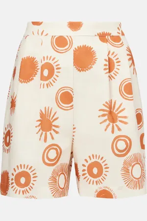 ASCENO Short Dallas imprimé en lin et coton
