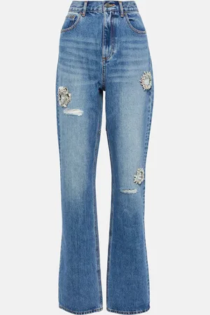 AREA Jean bootcut à ornements