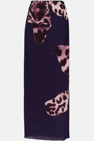 DRIES VAN NOTEN Jupe longue imprimée
