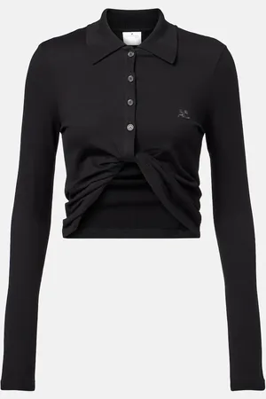 Courrèges Courrèges Polo raccourci en coton