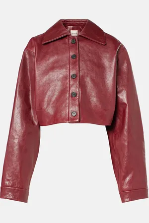 Khaite Veste raccourcie Sue en cuir