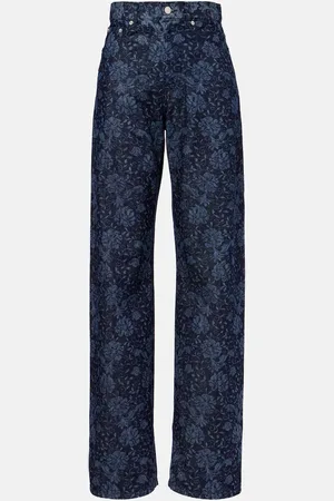 DRIES VAN NOTEN Jean ample imprimé à fleurs