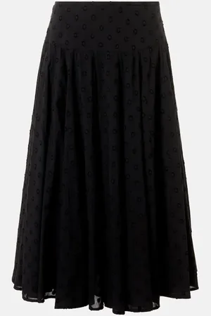 ULLA JOHNSON Jupe midi Luisa en coton