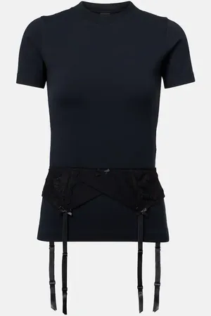 Balenciaga T-shirt Lingerie en coton mélangé