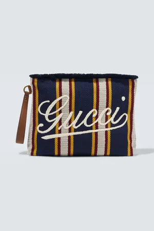 Gucci Pochette Large rayée en toile