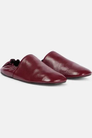 Khaite Slippers Banks en cuir