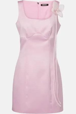 ROTATE Robe en satin à fleurs
