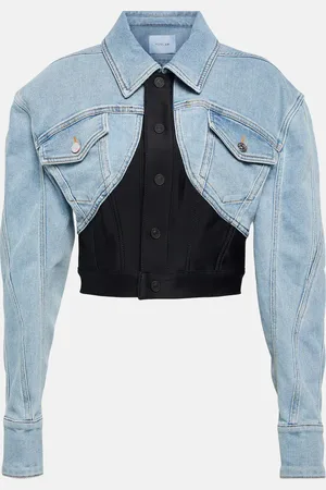 MUGLER Veste raccourcie en jean